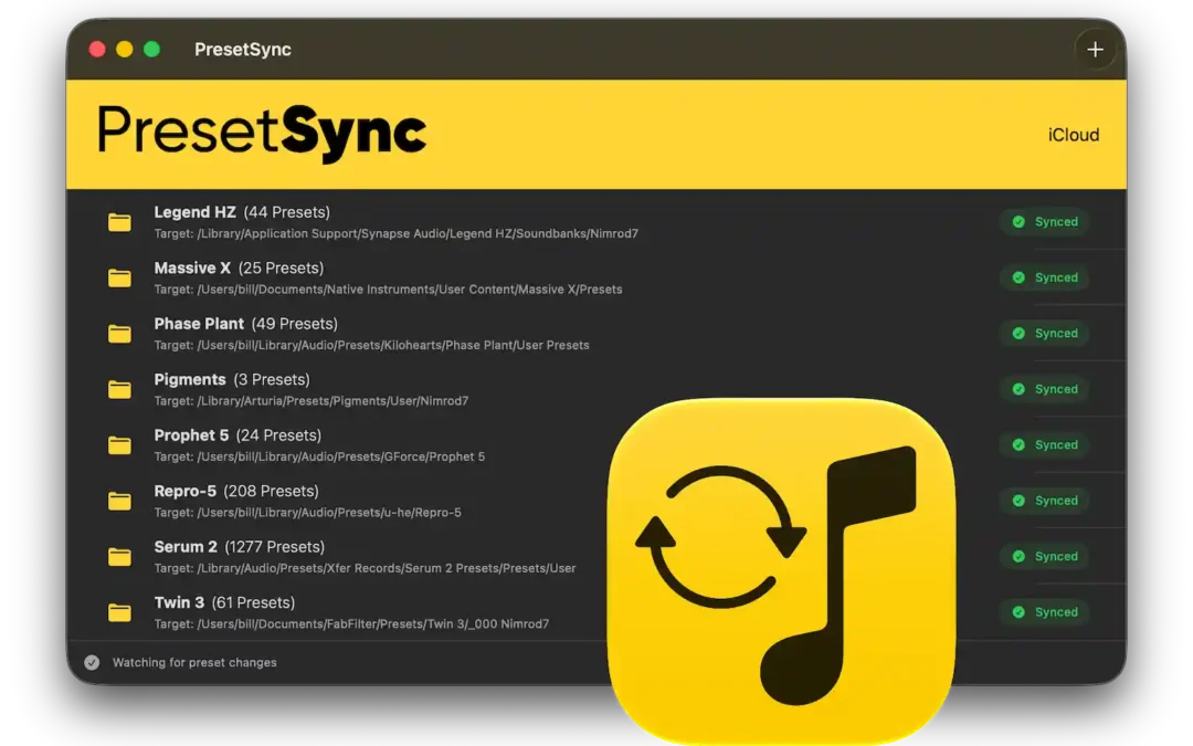 PresetSync: Sync Your Audio Presets